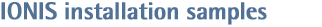 IONIS Installation Samples